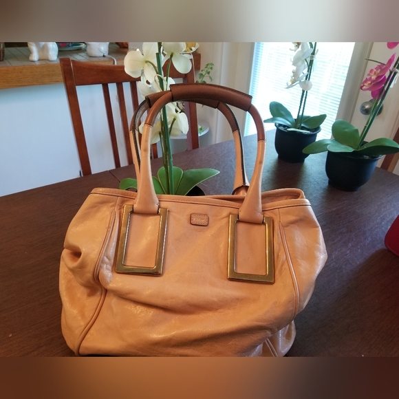 Authentic Chloe Ethel leather satchel in a beautiful butterscotch color. - Picture 2 of 12